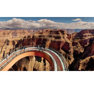 Grand Canyon Skywalk Getaway with Heli and Boat Tour