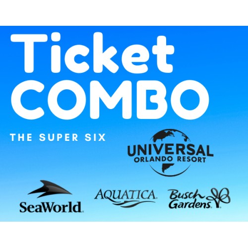 The Super-Six Combo - Universal 3 Park Explorer / SeaWorld / Aquatica / Busch Gardens